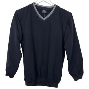 NWT US Kids Golf Windshirt Windvest Combo Convertible Black Shirt XL Kids 11-12